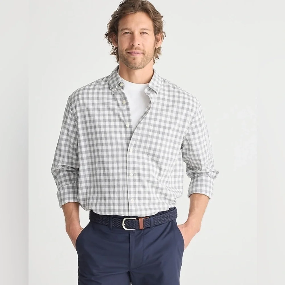J Crew Secret Wash cotton poplin shirt BN126